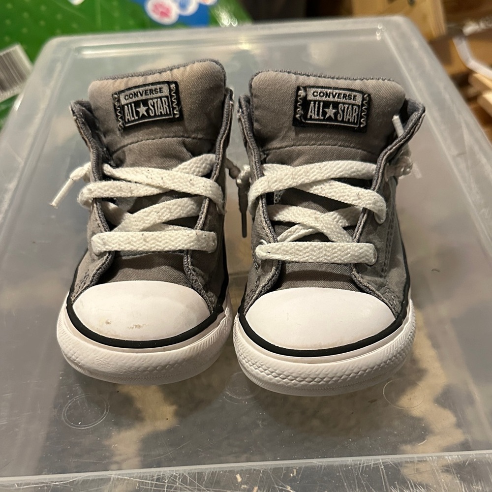 Converse Kids Charcoal High-Top Sneakers